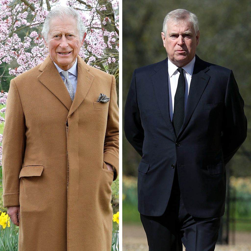 König Charles und Prinz Andrew