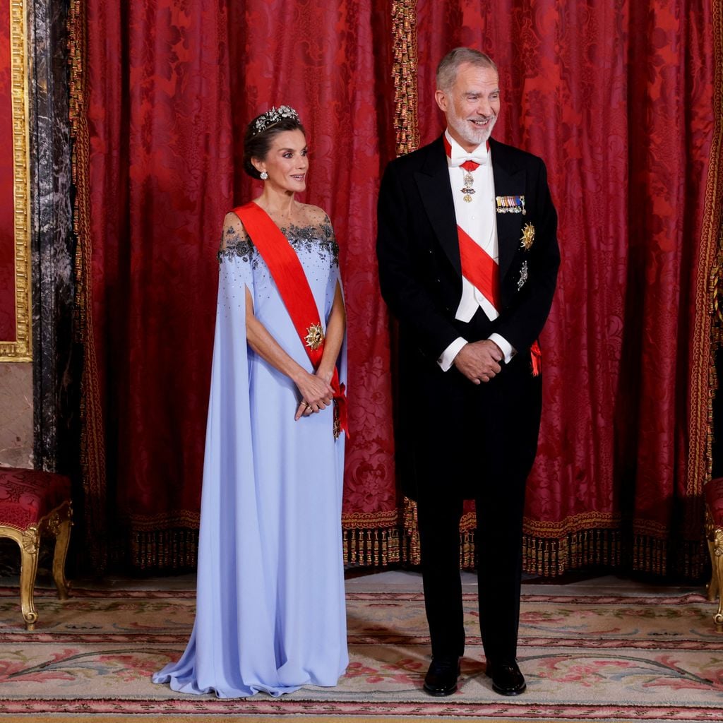König Felipe und Königin Letizia erwarten Emmanuel Macron und Brigitte Macron zum Galadinner im Königspalast in Madrid, 29. September 2026