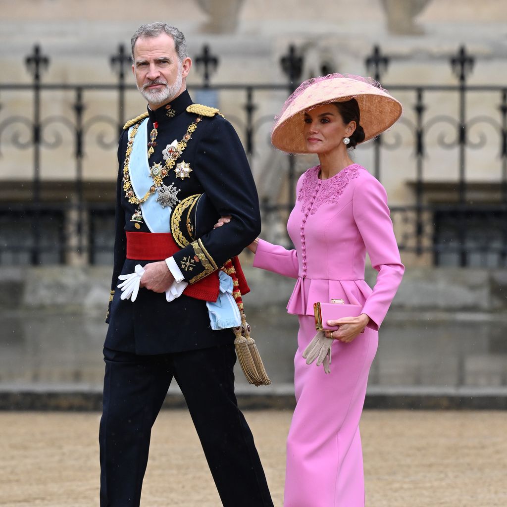 König Felipe und Königin Letizia von Spanien bei König Charles' Krönung