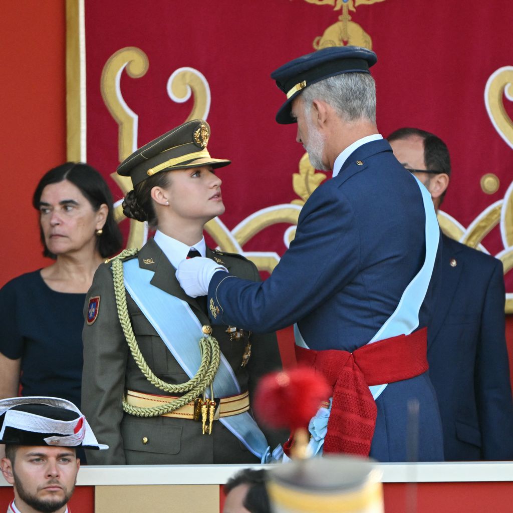 König Felipe VI. und Prinzessin Leonor beim Militärparade zum spanischen Nationalfeiertag in Madrid am 12. Oktober 2026