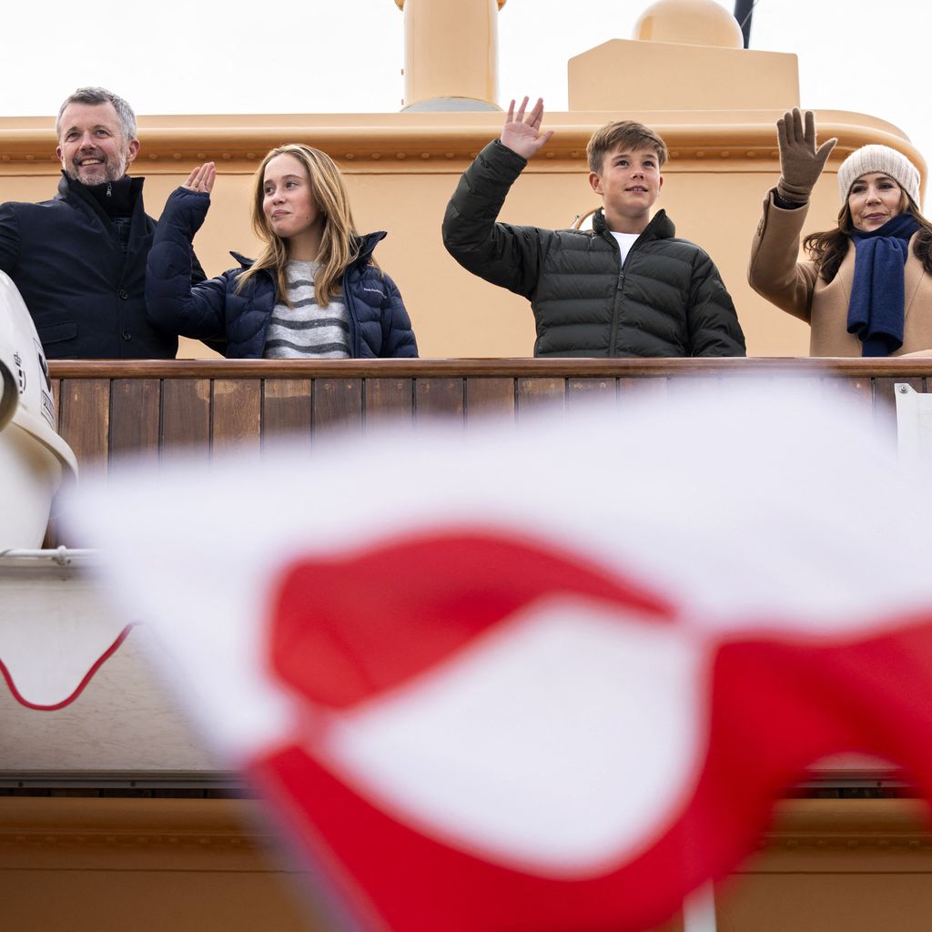 König Frederik, Prinzessin Josephine, Prinz Vincent und Königin Mary in Grönland, Juni 2024