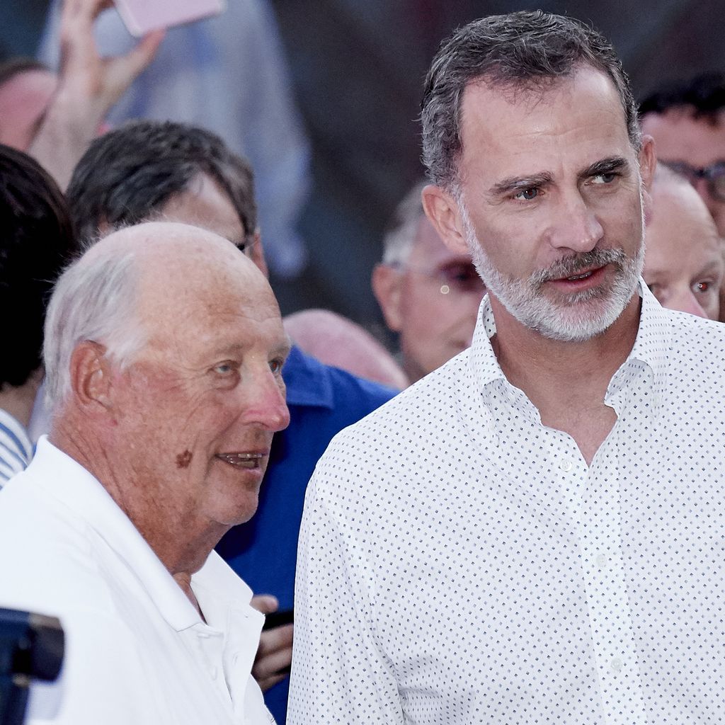 König Harald V von Norwegen und König Felipe VI von Spanien bei der Copa del Rey Mapfre in Palma de Mallorca