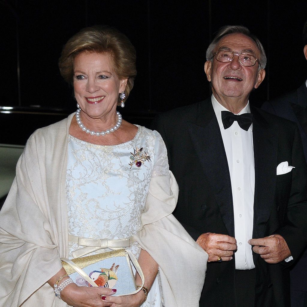 König Konstantin von Griechenland und seine Frau bei ihrer Goldenen Hochzeit 2014