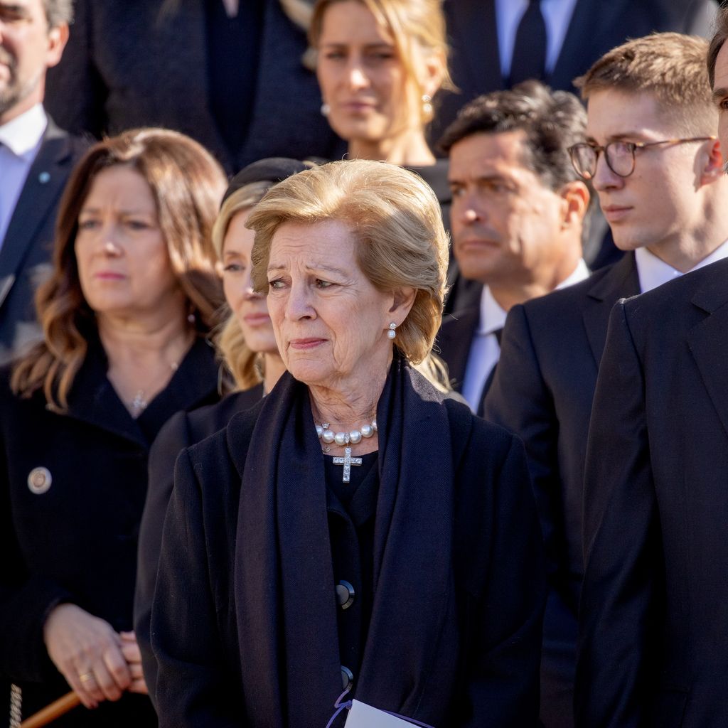 Königin Anne-Marie bei der Beisetzung von Konstantin II., Januar 2023