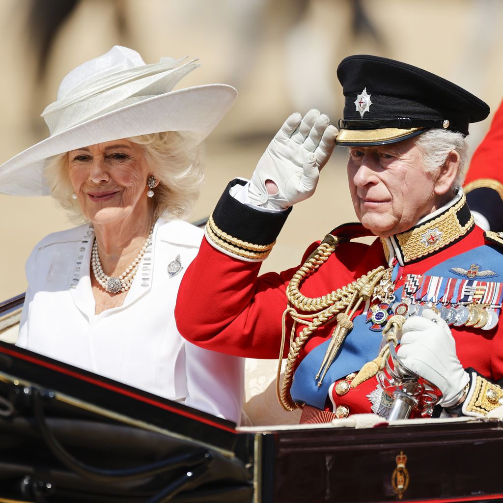 Königin Camilla und König Charles bei Trooping the Colour 2025