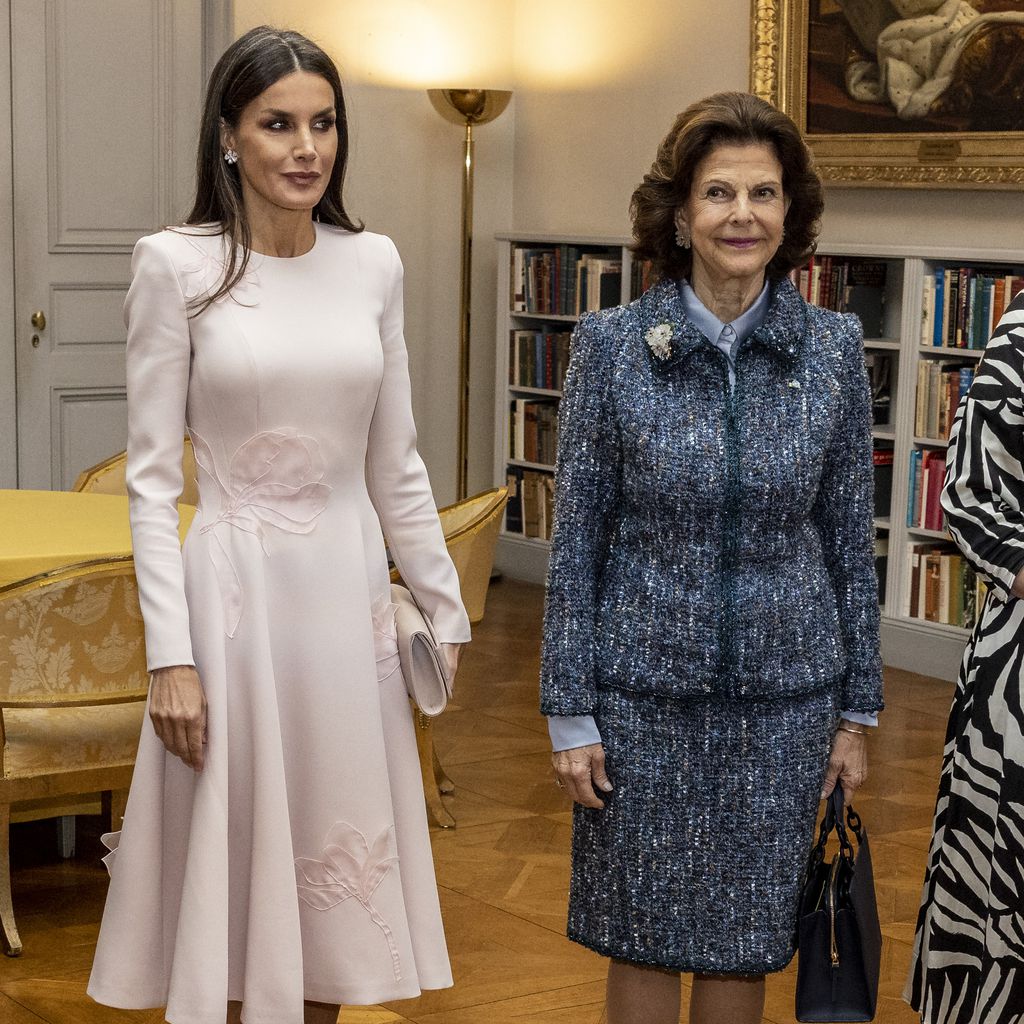 Königin Letizia von Spanien und Königin Silvia von Schweden