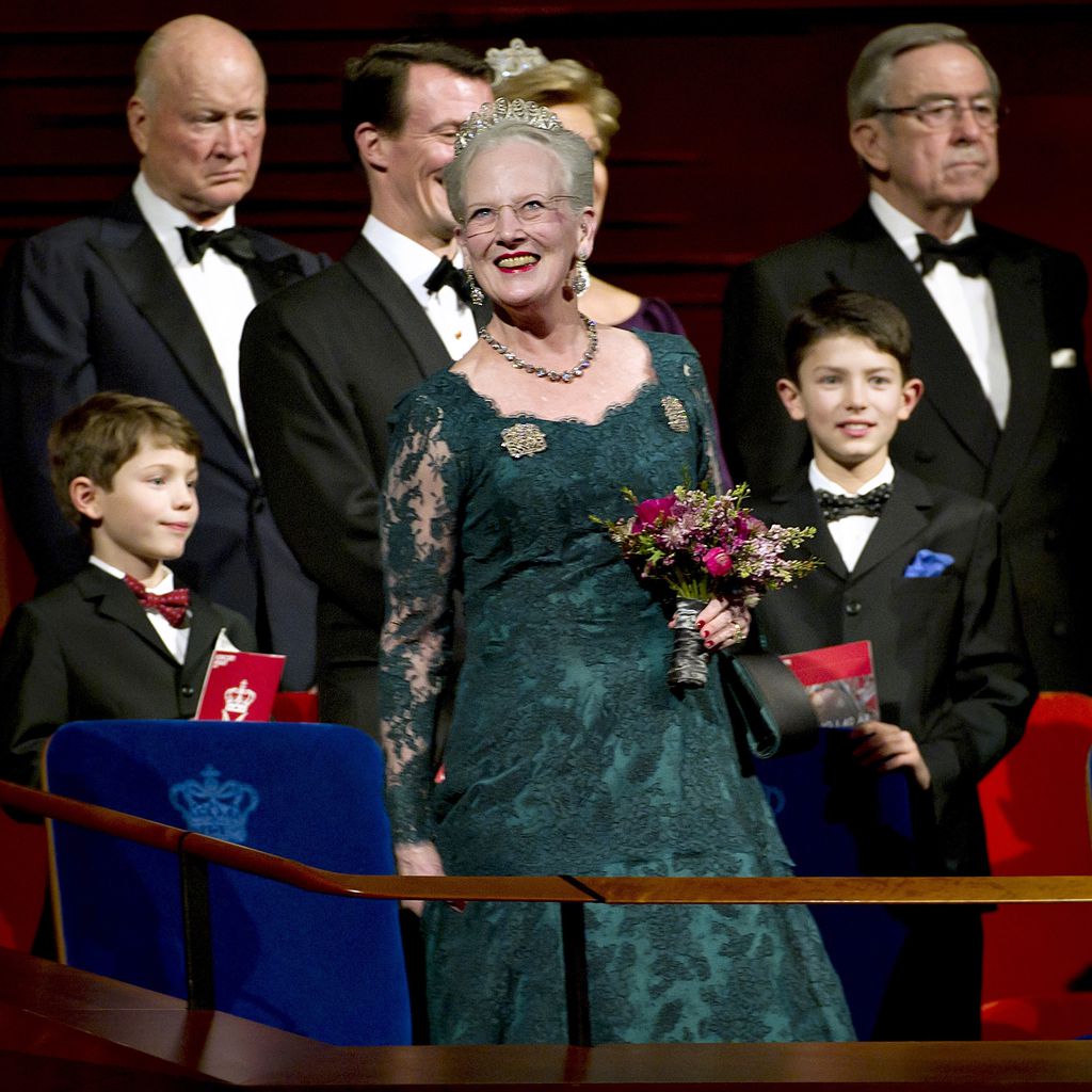 Königin Margrethe und ihre Enkel Felix (l.) und Nikolai (r.)