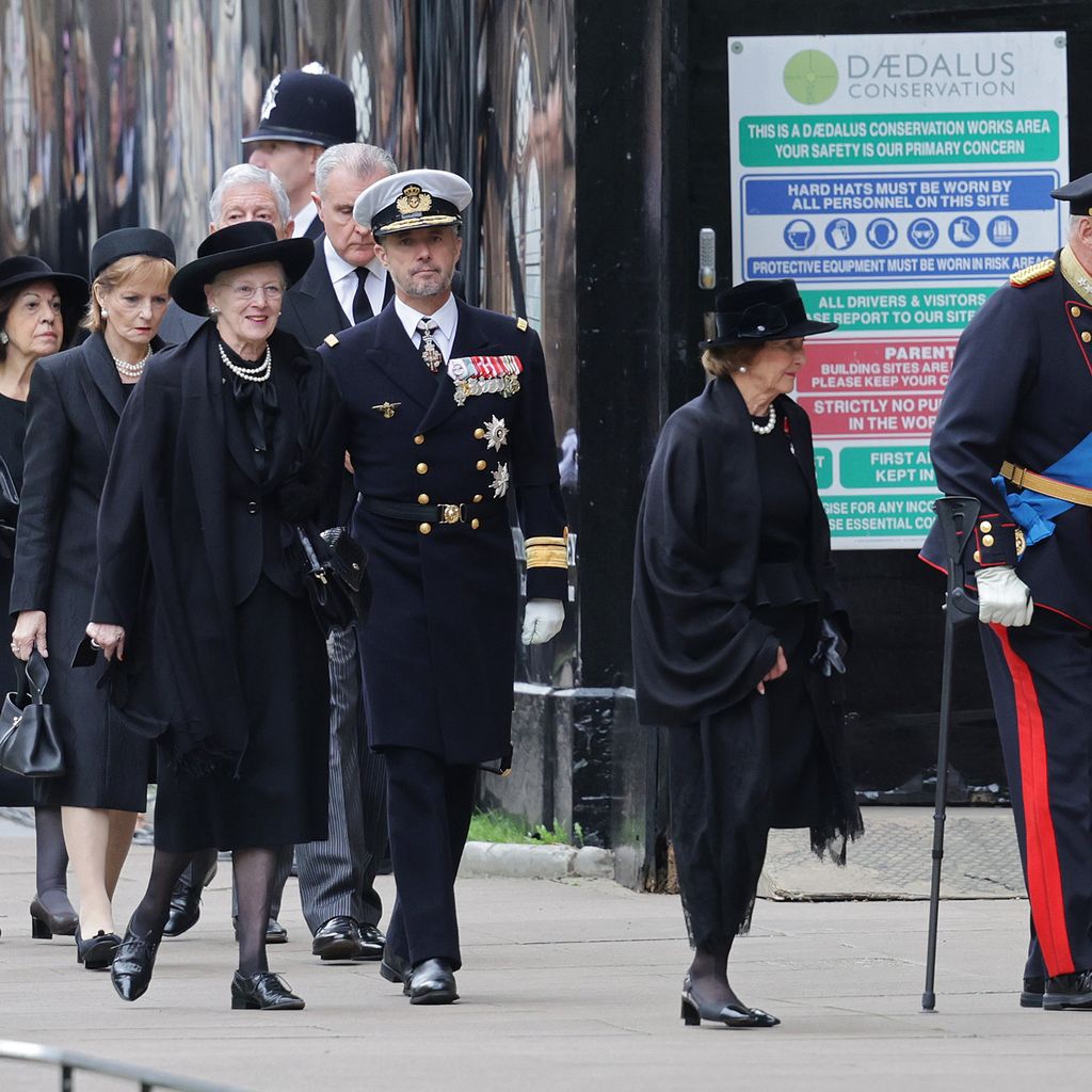 Königin Margrethe von Dänemark, Kronprinz Frederik, Königin Sonja, König Harald von Norwegen, 2022