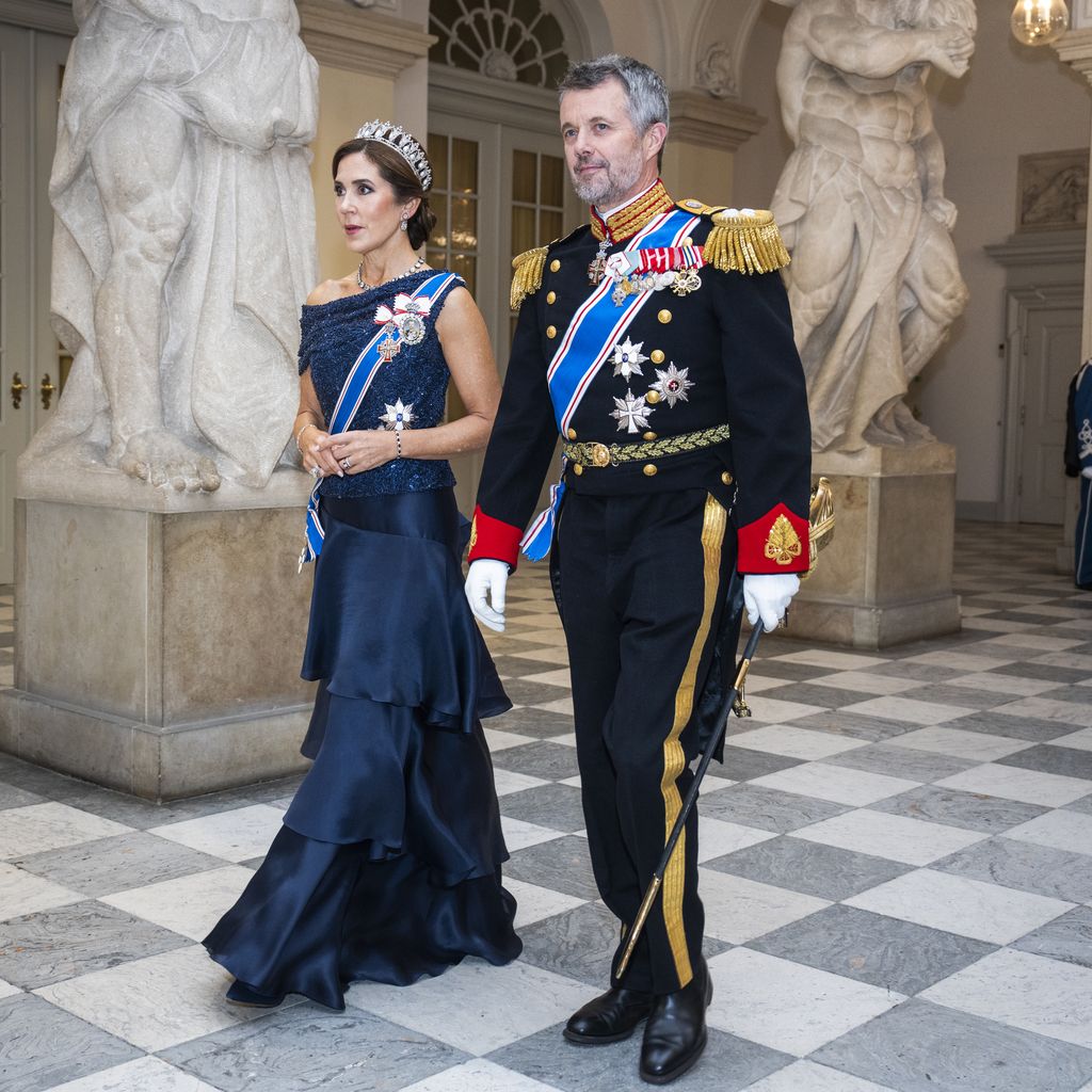 Königin Mary und König Frederik X. von Dänemark auf Schloss Christiansborg, 2024