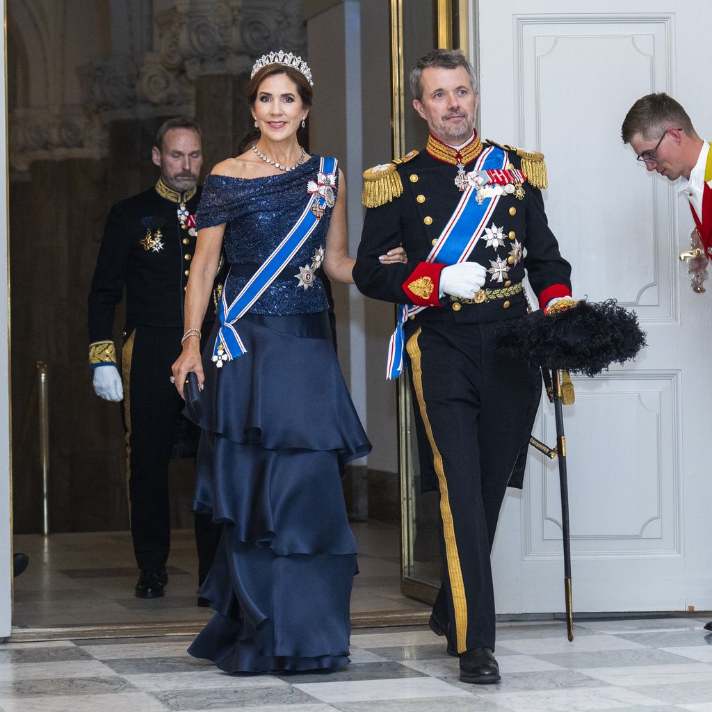 Königin Mary und König Frederik X. von Dänemark beim Staatsbankett, Oktober 2024