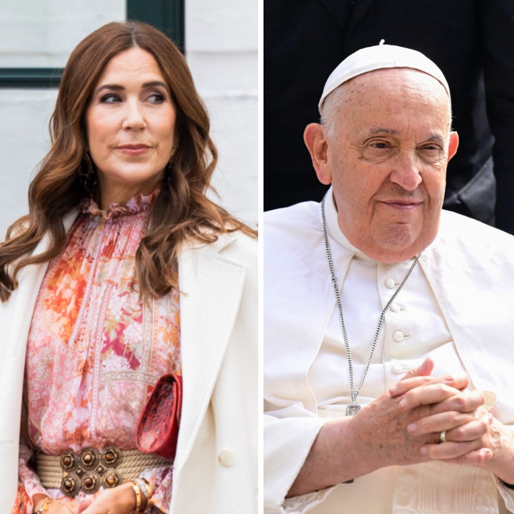 Königin Mary und Papst Franziskus I.