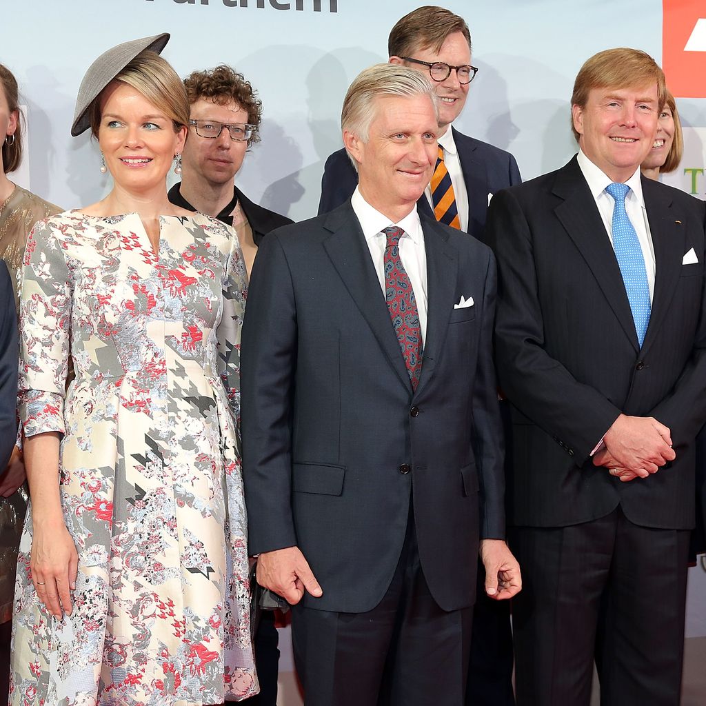 Königin Mathilde sowie König Philippe von Belgien und Willem-Alexander der Niederlande