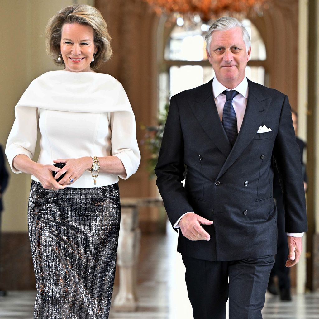 Königin Mathilde und ihr Mann König Philippe im Januar 2025