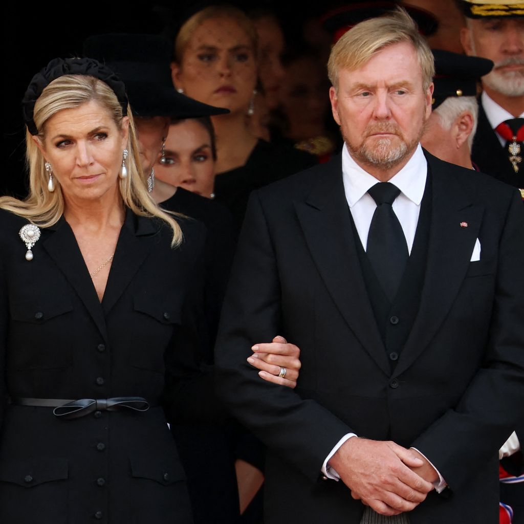 Königin Máxima und König Willem-Alexander nach dem Trauergottesdienst für König Harald V. in Oslo