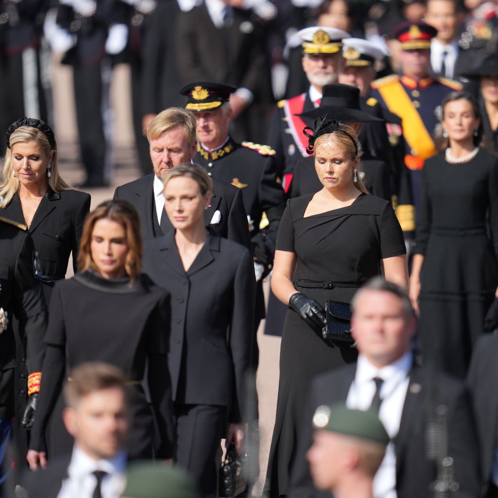 Bei der Trauerfeier für König Harald V in Oslo: Königin Máxima, König Willem-Alexander und Prinzessin Catharina-Amalia der Niederlande