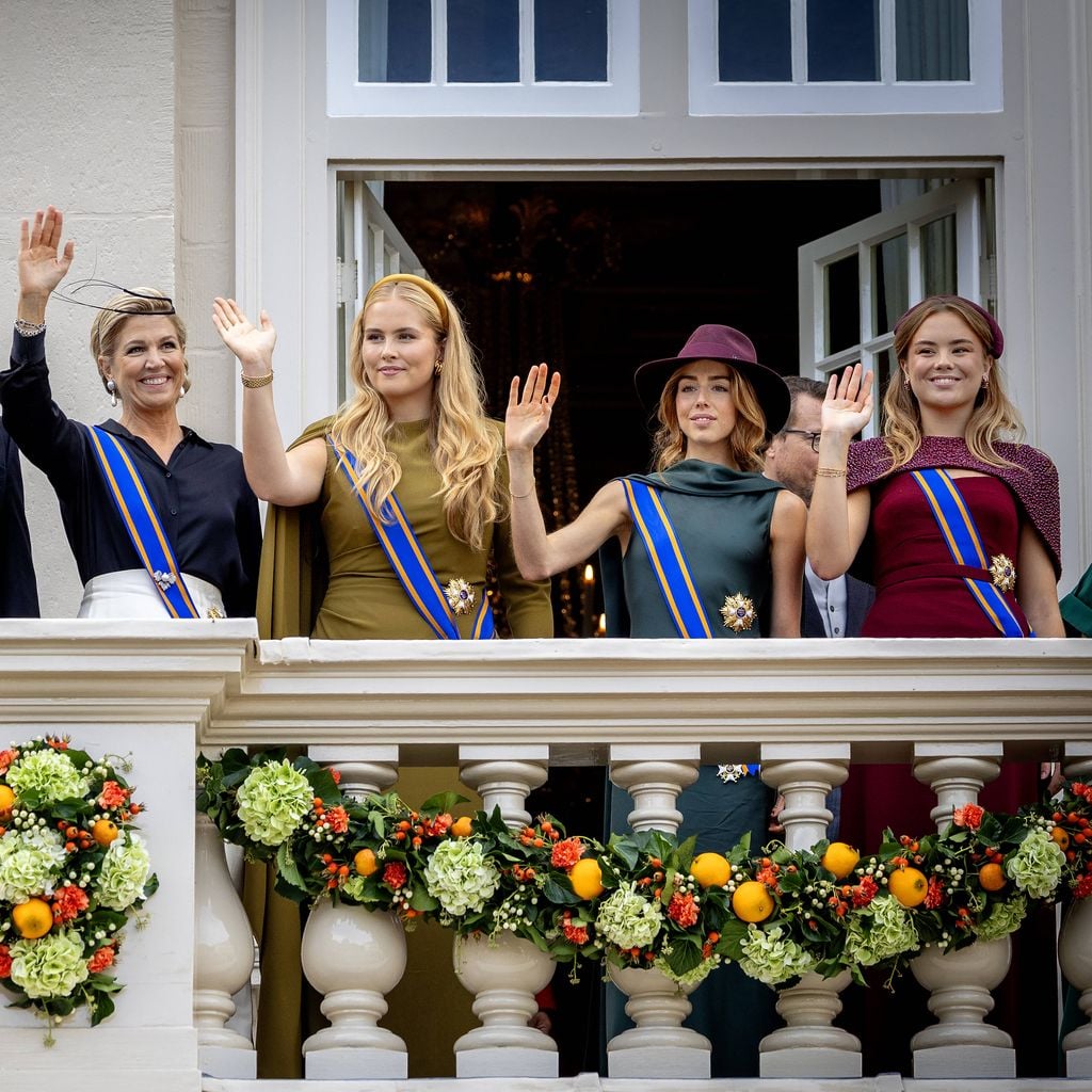 Königin Máxima, Prinzessin Amalia, Prinzessin Alexia und Prinzessin Ariane am Prinsjesdag in Den Haag