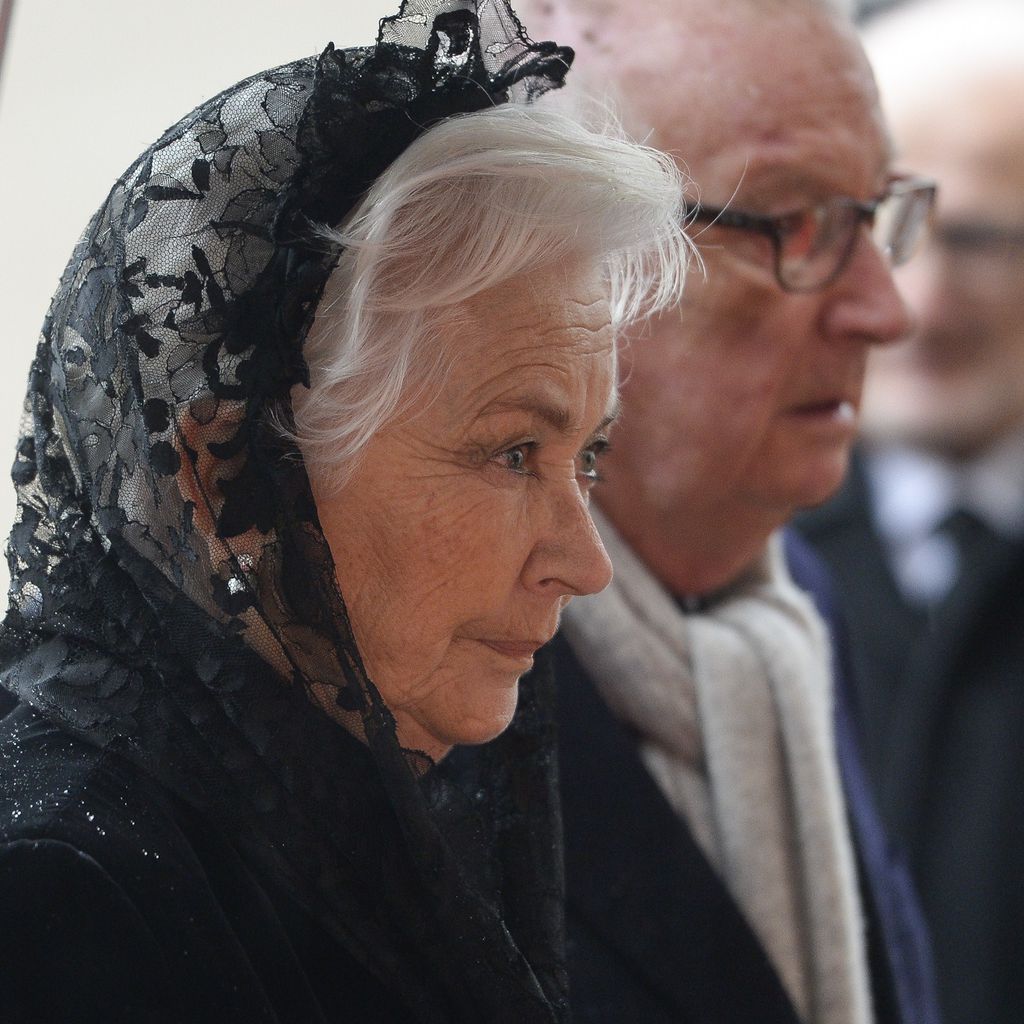 Königin Paola bei der Beerdigung von Königin Fabiola von Belgien im Dezember 2014