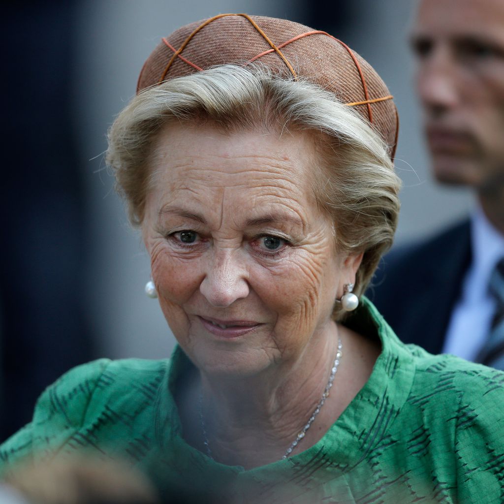 Königin Paola von Belgien bei der Krönung ihres Sohnes Philippe