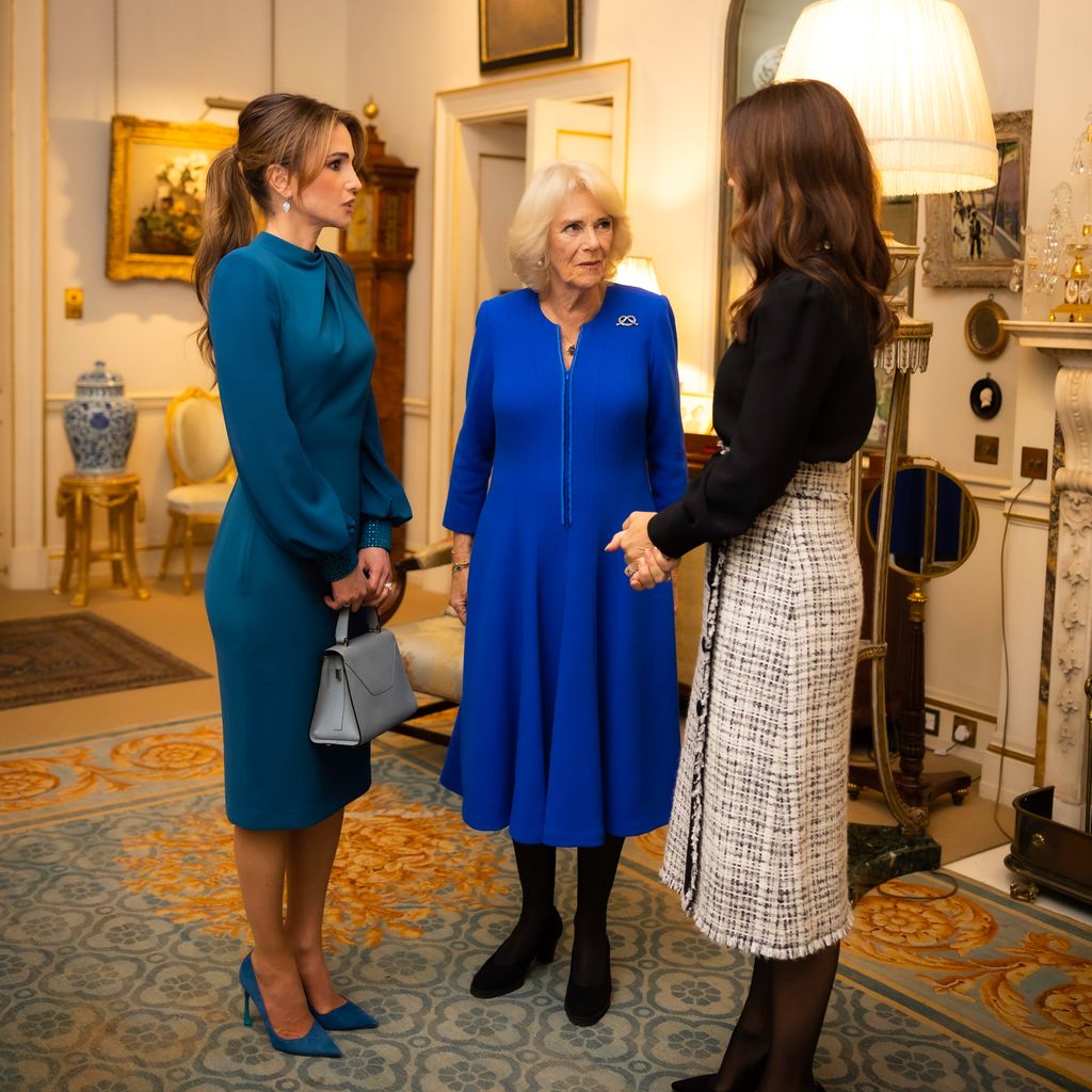 Königin Rania von Jordanien, Königsgemahlin Camilla und Kronprinzessin Mary von Dänemark, 2022