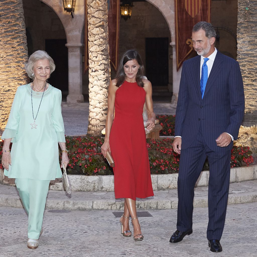 Königin Sofia, Königin Letizia und König Felipe von Spanien