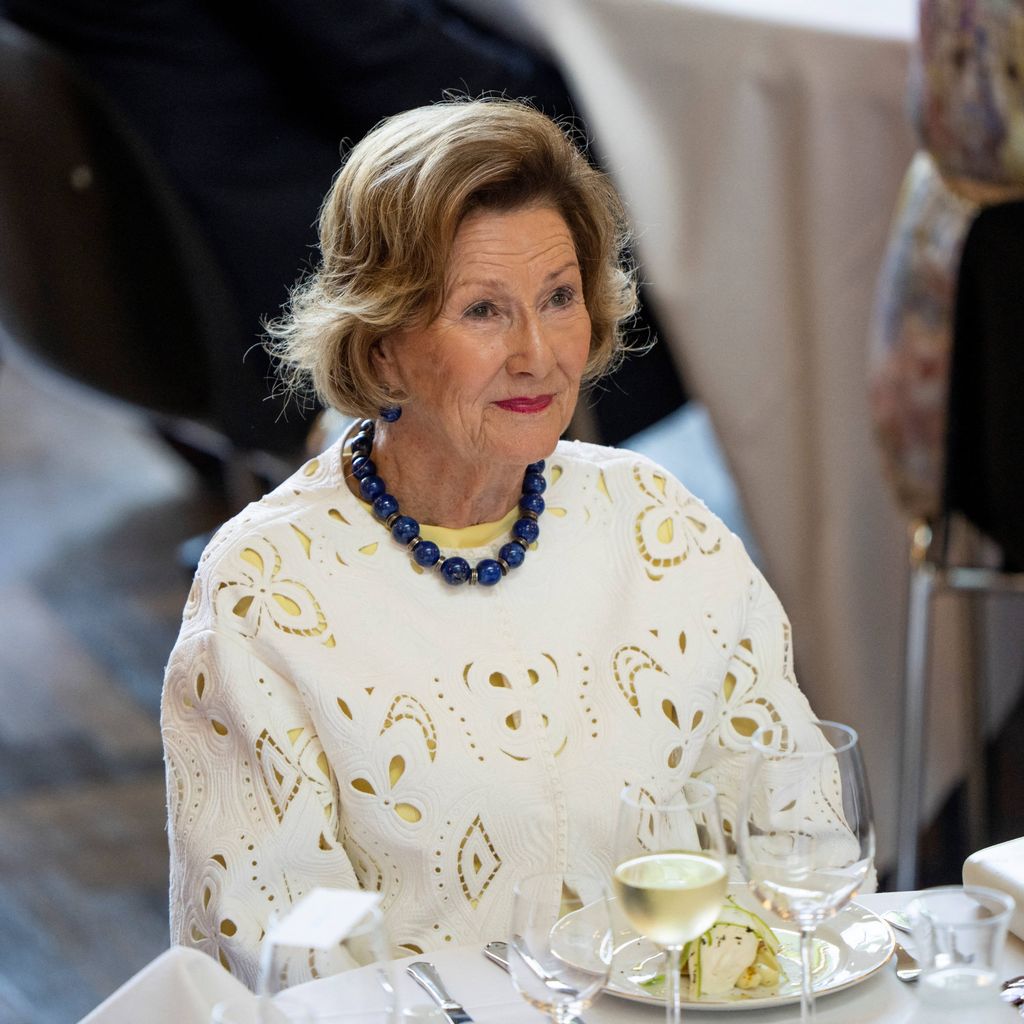Königin Sonja von Norwegen beim Lunch im Rathaus von Aarhus während des Staatsbesuchs in Dänemark