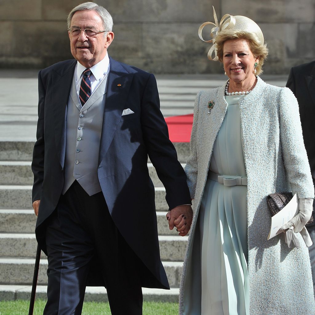 Konstantin II. von Griechenland und seine Frau Anne Marie in Luxemburg, 2012