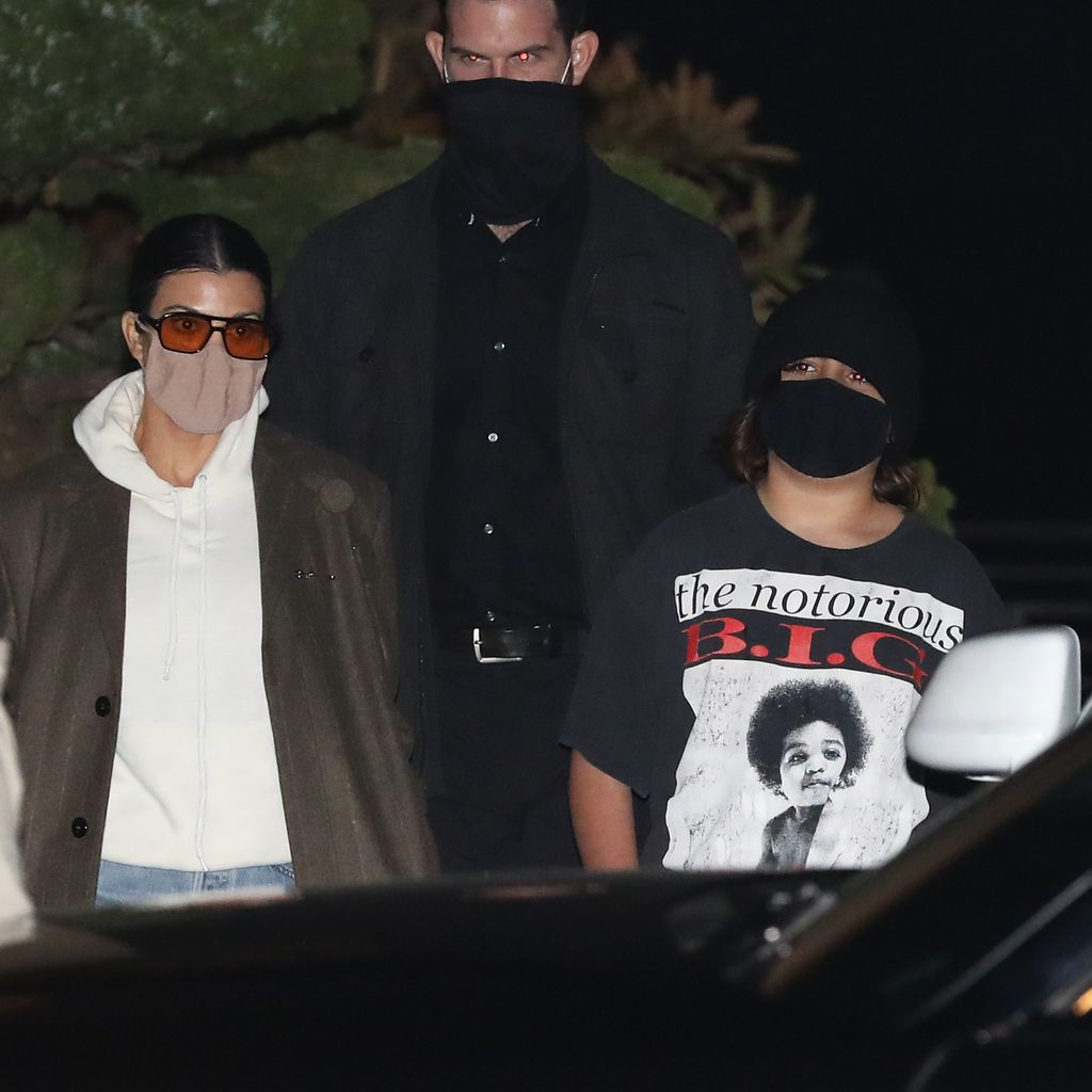 Kourtney Kardashian mit ihrem Sohn Mason Disick