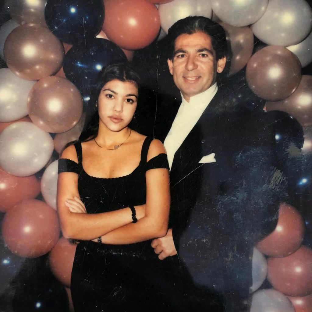 Kourtney und Robert Kardashian Sr. im Jahr 1993
