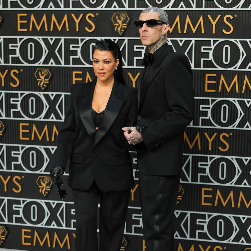 Kourtney Kardashian und ihr Ehemann Travis Barker, im Januar 2024