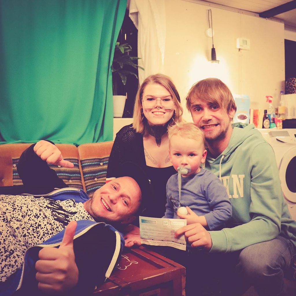 Krätze, Sabrina, Schmidti und Ben auf dem "Berlin - Tag & Nacht"-Hausboot
