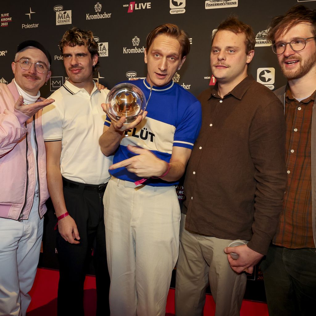 Kraftklub bei der 1LIVE Krone Verleihung 2023