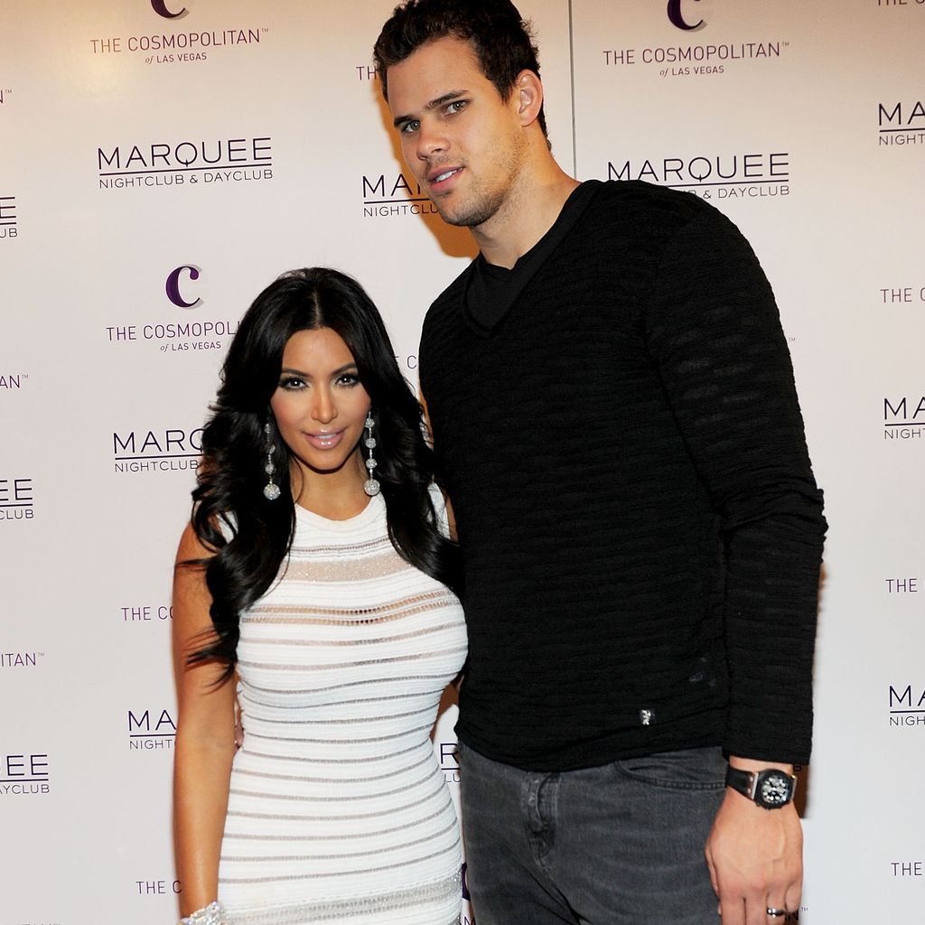 Kim Kardashian und Kris Humphries posieren gemeinsam
