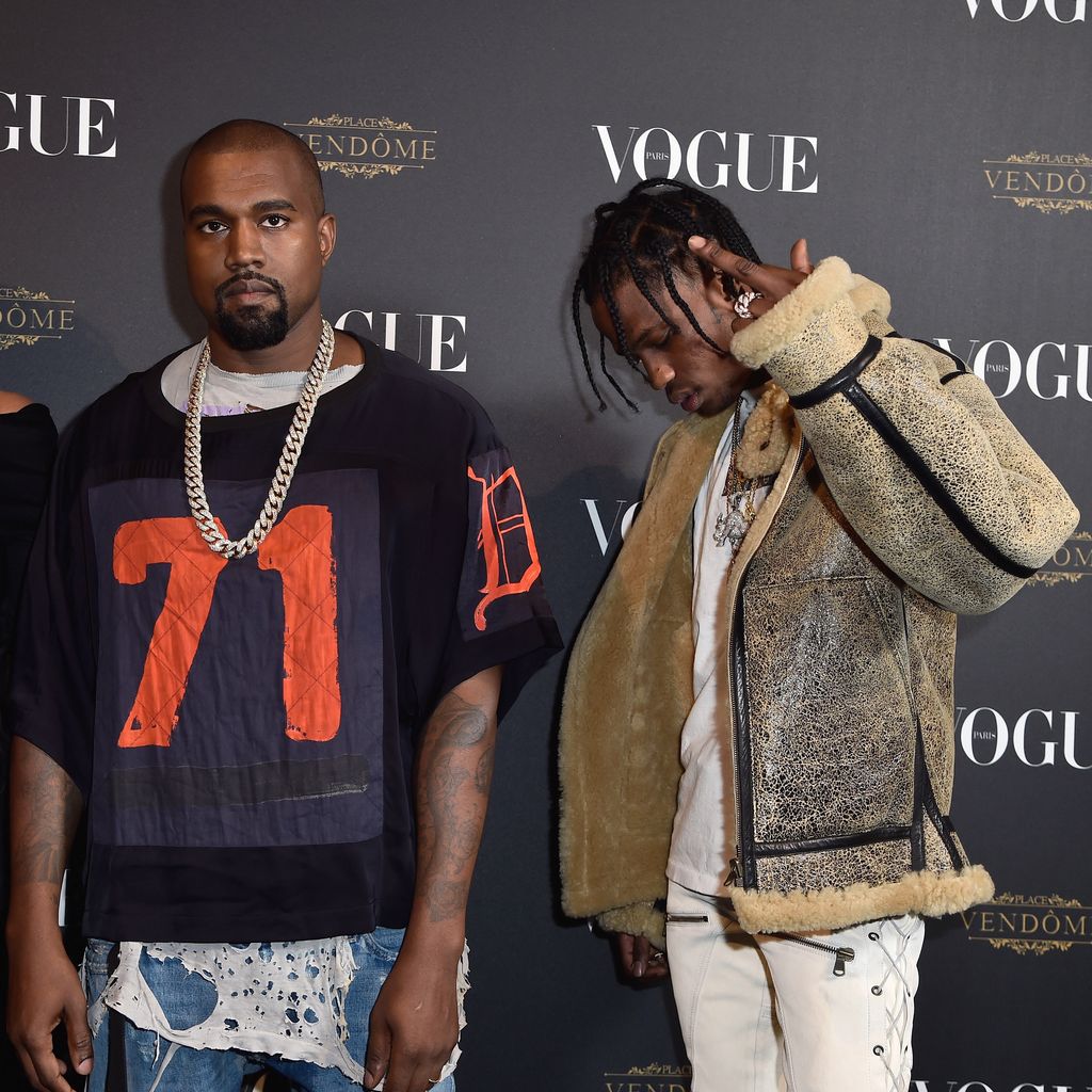 Kris Jenner, Kayne West undd Travis Scott, 2015
