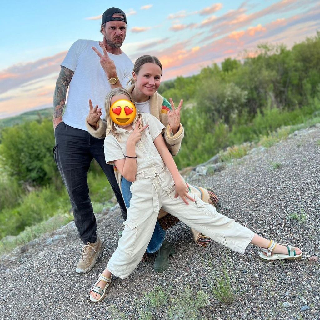 Kristen Bell mit ihrem Mann Dax Shepard und ihrer Tochter