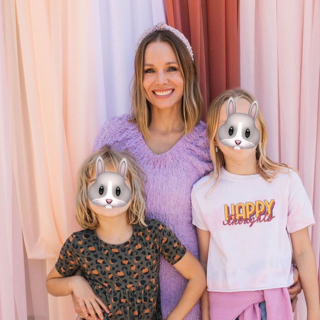 Kristen Bell mit ihren Töchtern Delta und Lincoln