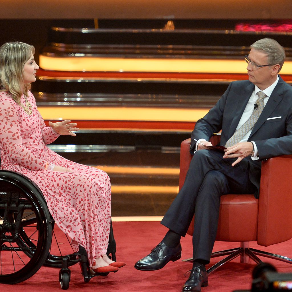 Kristina Vogel und Günther Jauch bei "'2018! Menschen, Bilder, Emotionen"