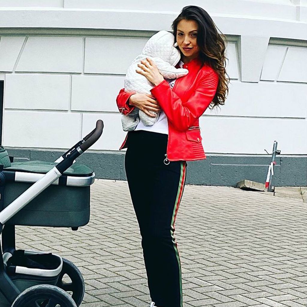 Kristina Yantsen mit ihrem Baby