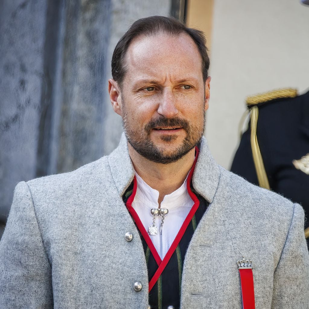 Kronprinz Haakon Magnus am Nationalfeiertag 2024 in Asker, Norwegen