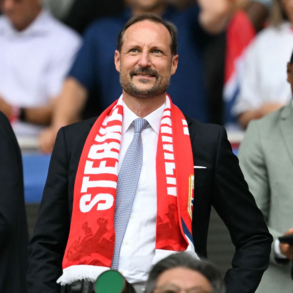 Kronprinz Haakon besucht das WM-Viertelfinale Norwegen gegen England im Miami Stadium