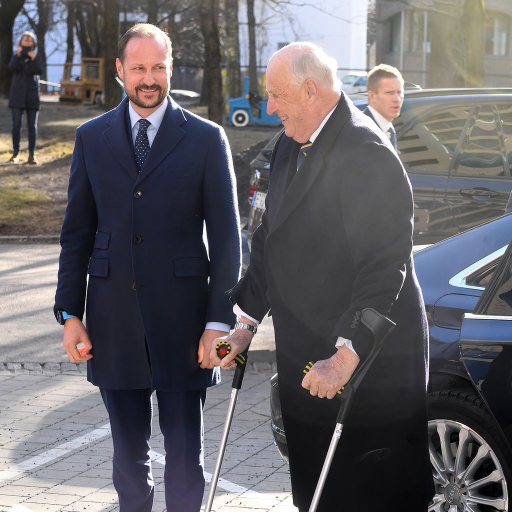 Kronprinz Haakon und König Harald von Norwegen