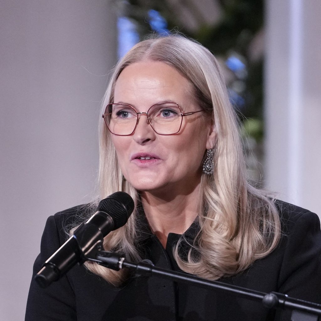 Kronprinzessin Mette-Marit spricht bei der Fosse Lecture im Königspalast in Oslo, 23. April 2026