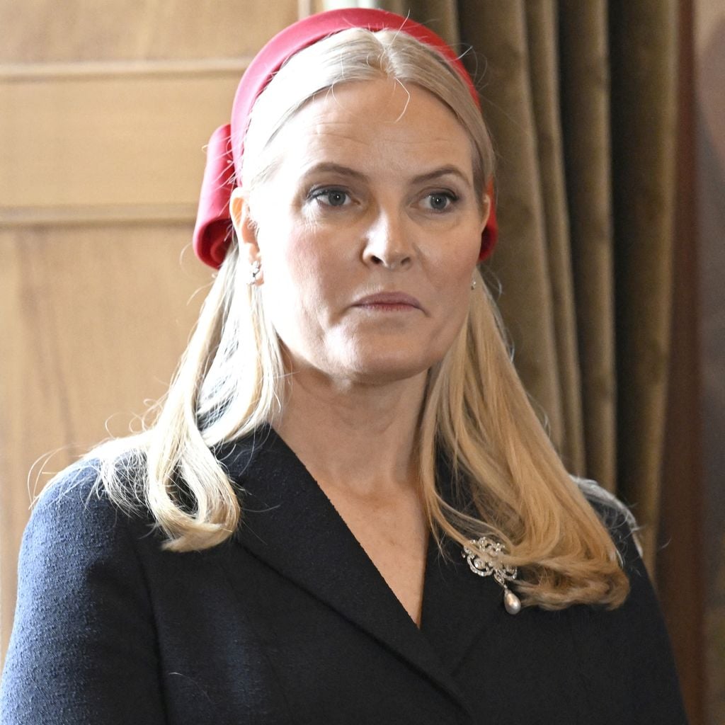 Kronprinzessin Mette-Marit im Birds Room während des Staatsbesuchs des belgischen Königspaares in Norwegen