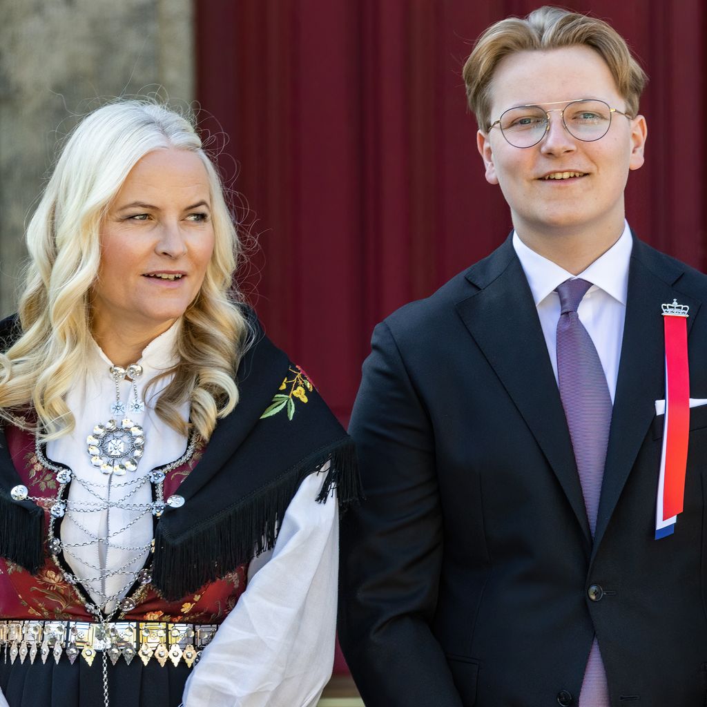 Kronprinzessin Mette-Marit und ihr Sohn Prinz Sverre Magnus, norwegische Royals