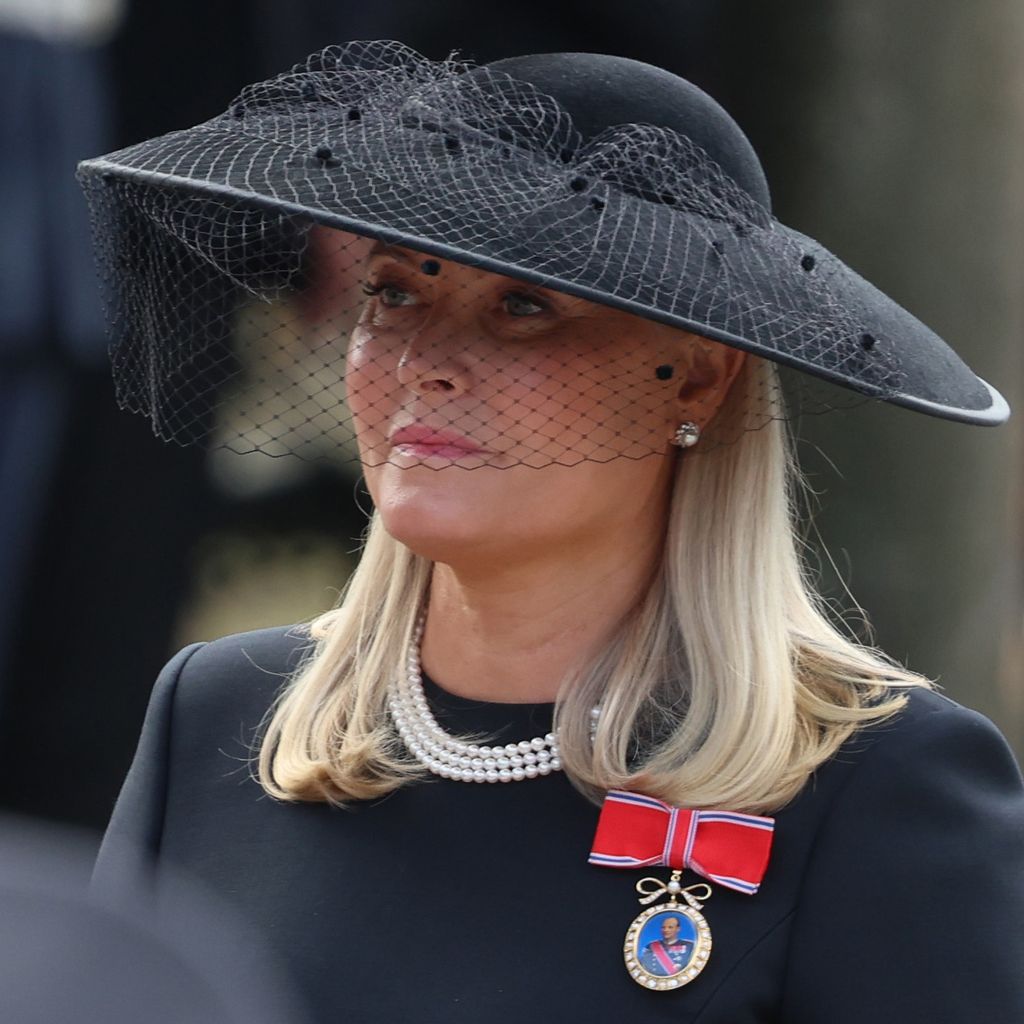 Kronprinzessin Mette-Marit von Norwegen bei der Trauerfeier für König Harald V in Oslo