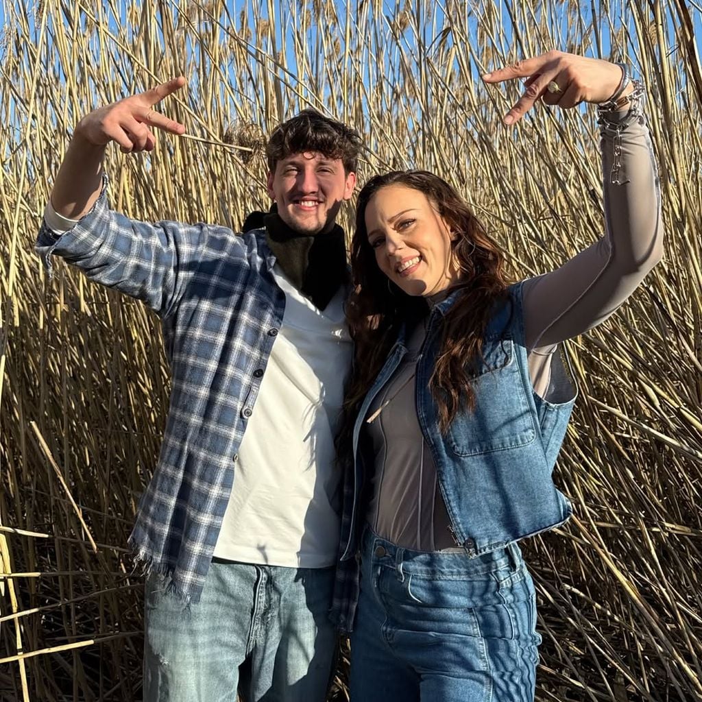 Künstler "Tream" und Jasmin Wagner beim Videodreh zu "K2"