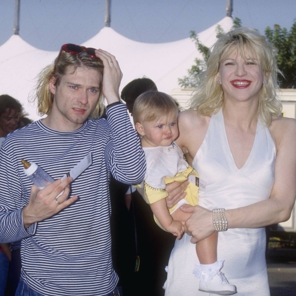 Kurt Cobain, Frances Bean und Courtney Love