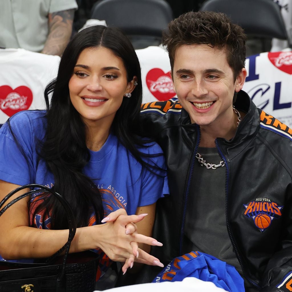 Kylie Jenner und Timothée Chalamet beim Spiel der Eastern Conference Finals in Cleveland