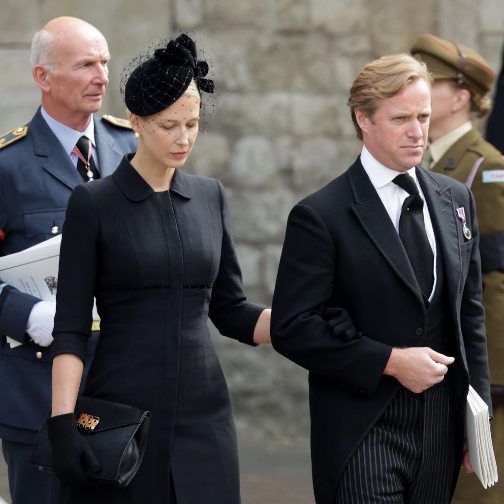 Lady Gabriella Windsor und Thomas Kingston bei der Beerdigung von Prinz Philip