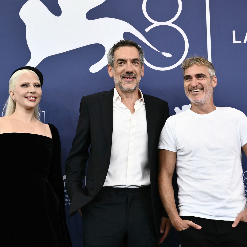 Lady Gaga, Todd Phillips und Joaquin Phoenix bei den Filmfestspielen in Venedig 2024