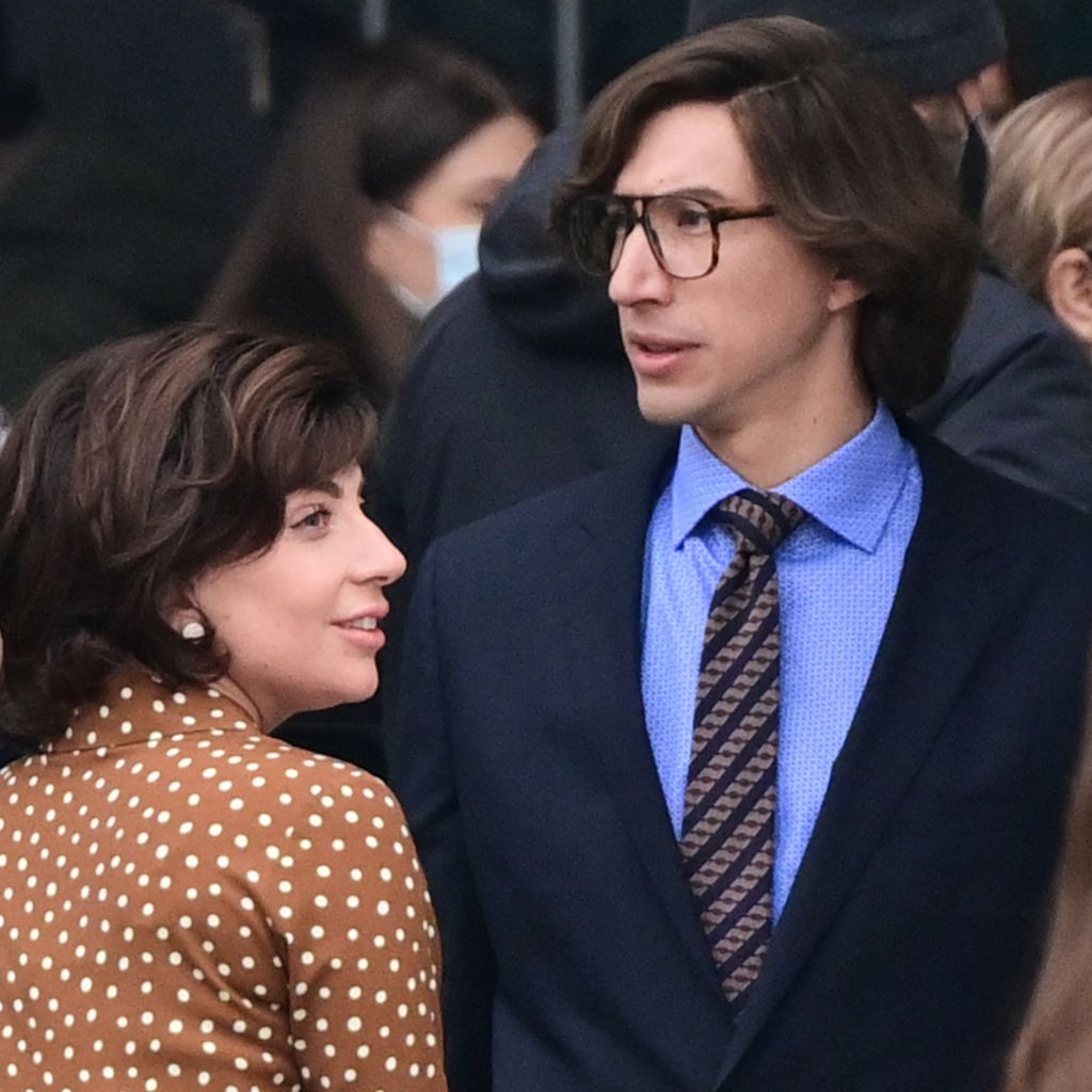 Lady Gaga und Adam Driver am Set von "House of Gucci"